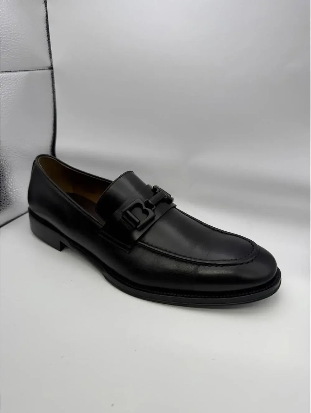 Bruno Magli Men's Alpha Size 10 Black Leather Men's Loafers